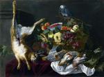 欧洲12-19世纪油画五_FYT, Jan - A Still Life with Fruit, Dead Game and a Parrot